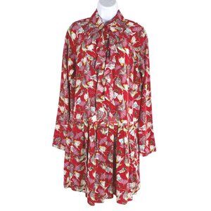 Zadig & Voltaire Bird and Floral Dress L Ruska CDC Paisley Psyche Silk $498